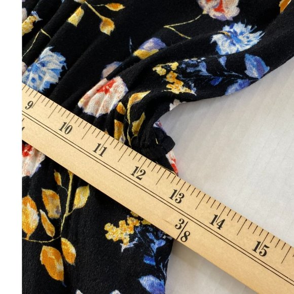 Forever 21 Womens Multicolored Ditsy Print V-Neck Romper with Overlay Size M - Picture 8 of 10